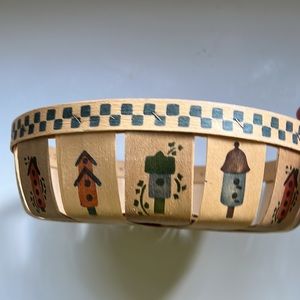 The Blackberry Lane Collection hand stenciled basket